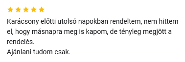 pozitív vélemény